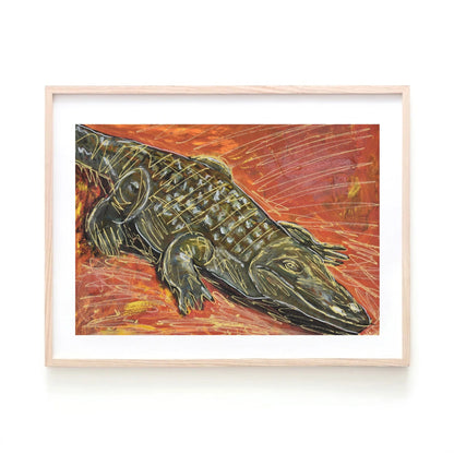 Crocodile Art Print