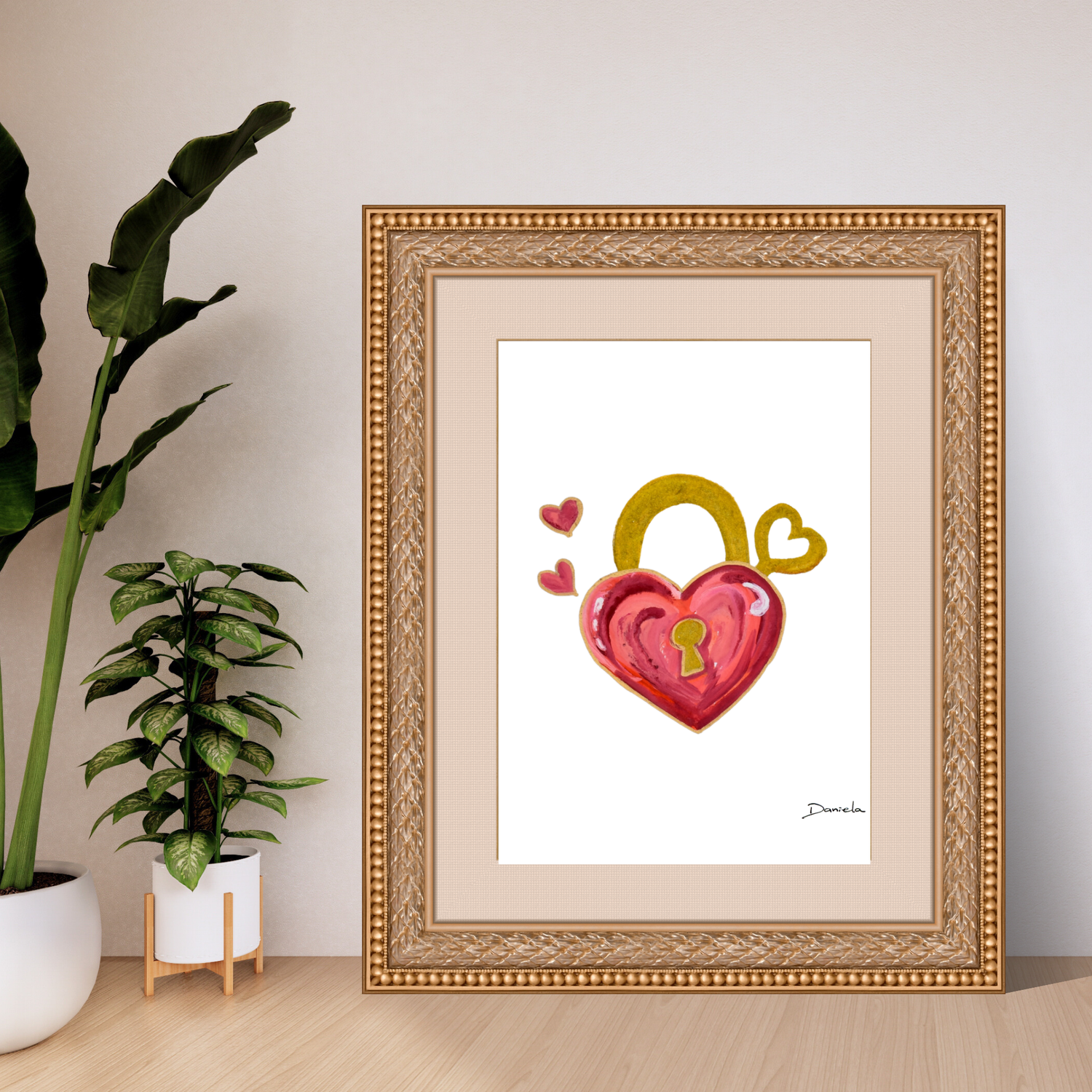Heart Lock Art Print