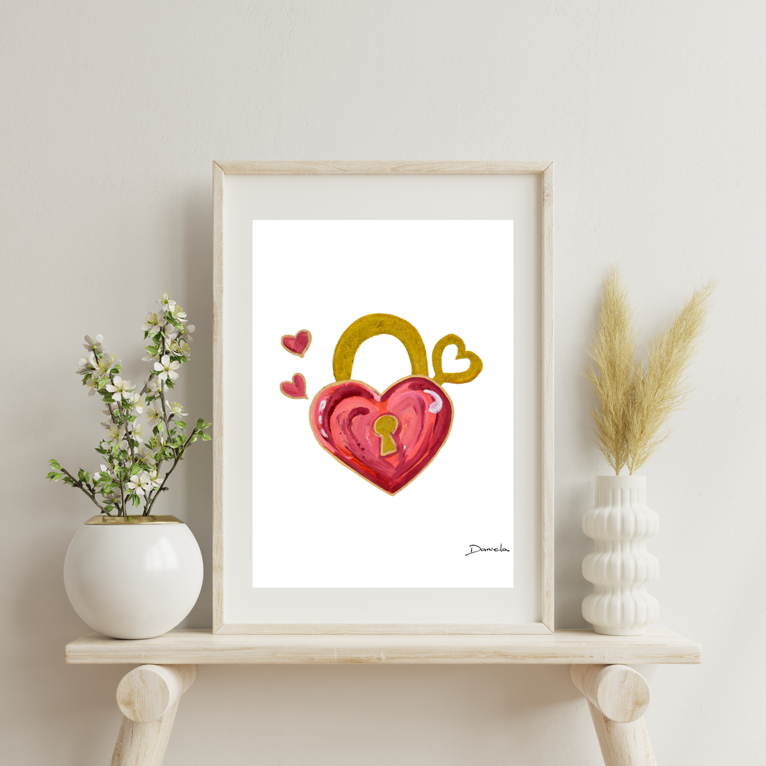 Heart Lock Art Print