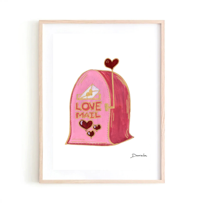 Love Mailbox Art Print