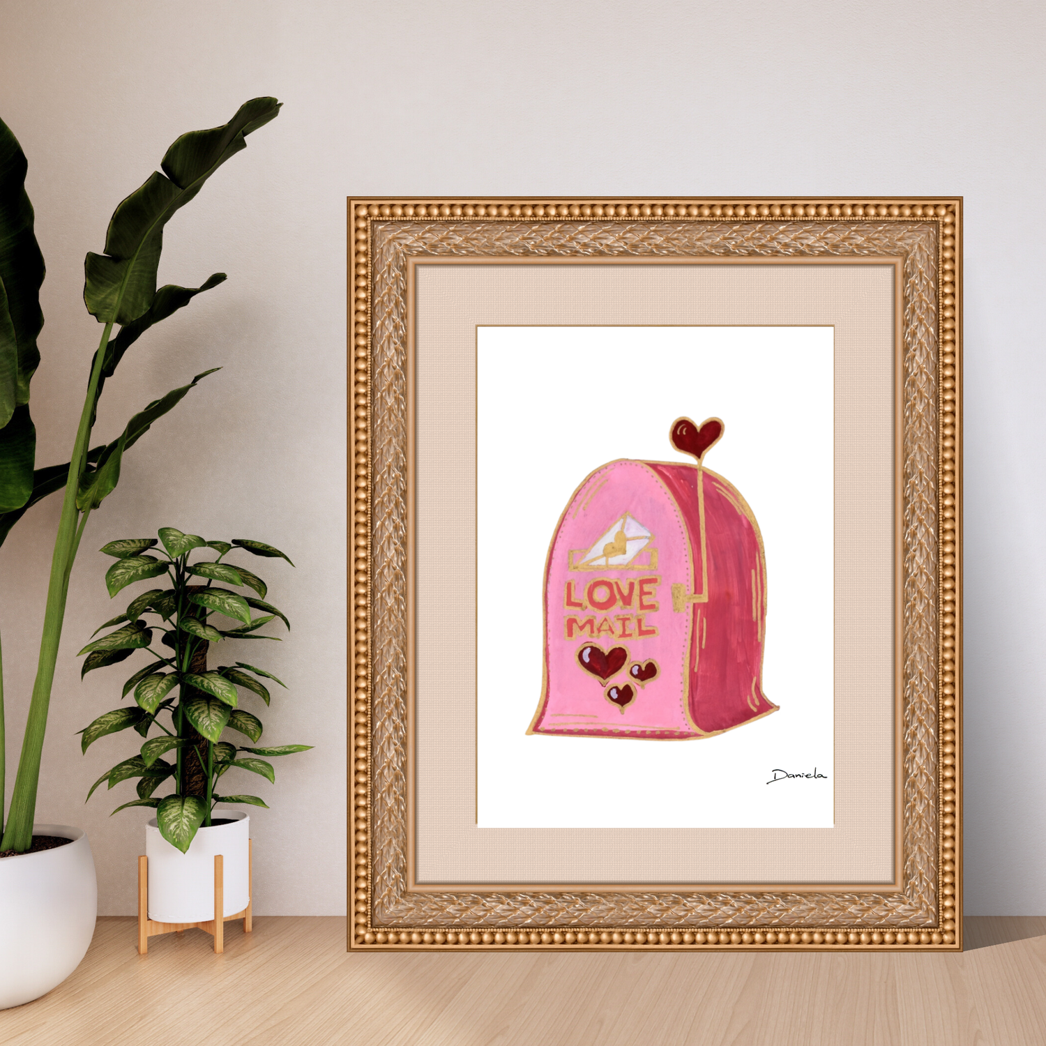 Love Mailbox Art Print