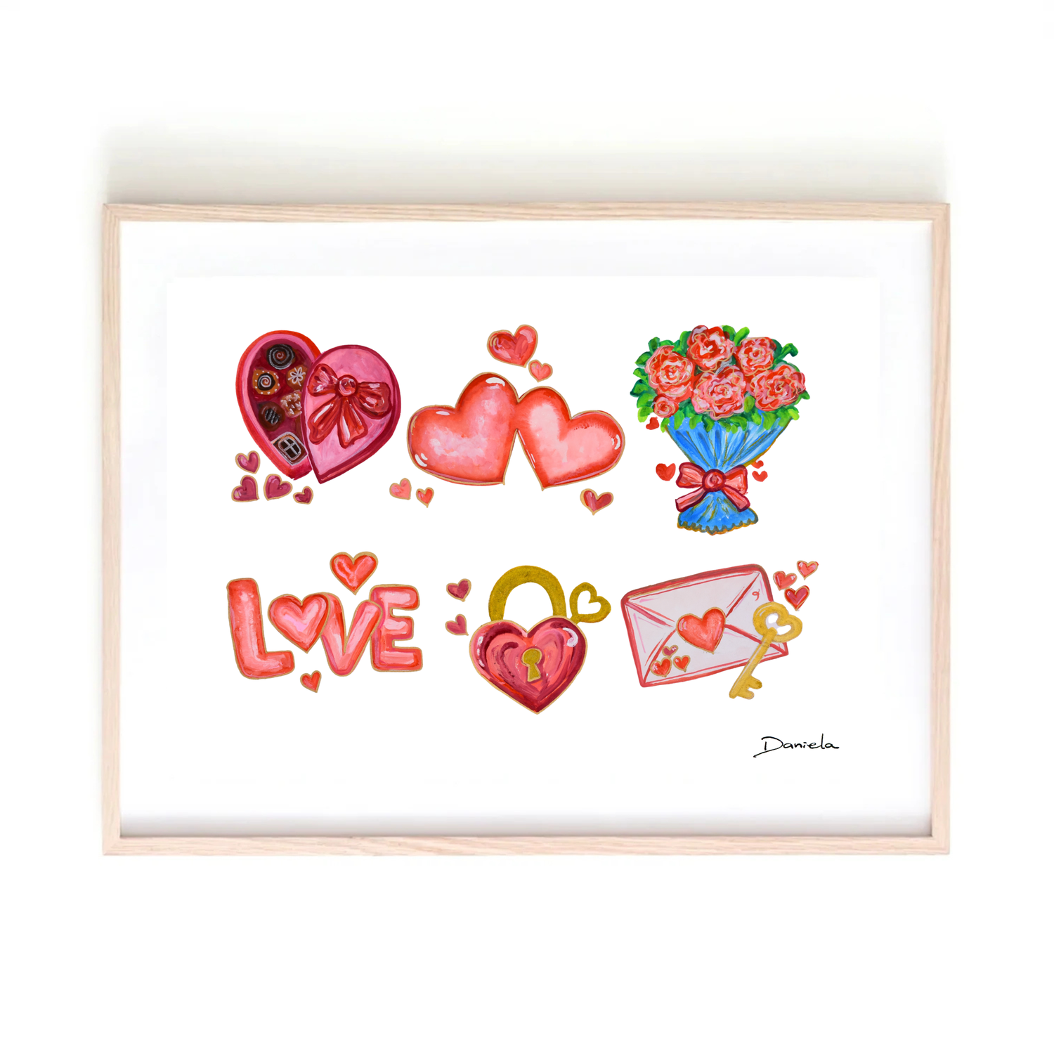 Love Icons Art Print