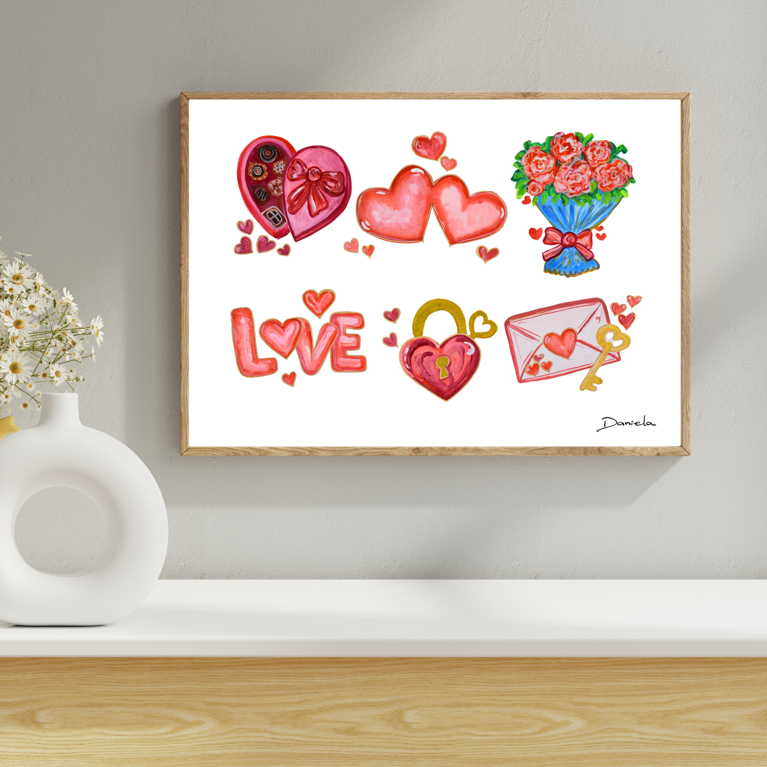 Love Icons Art Print