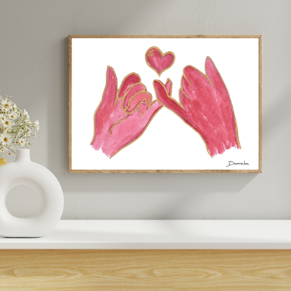Pinky Promise Art Print