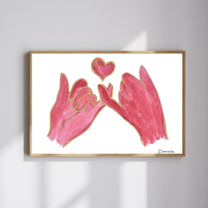 Pinky Promise Art Print