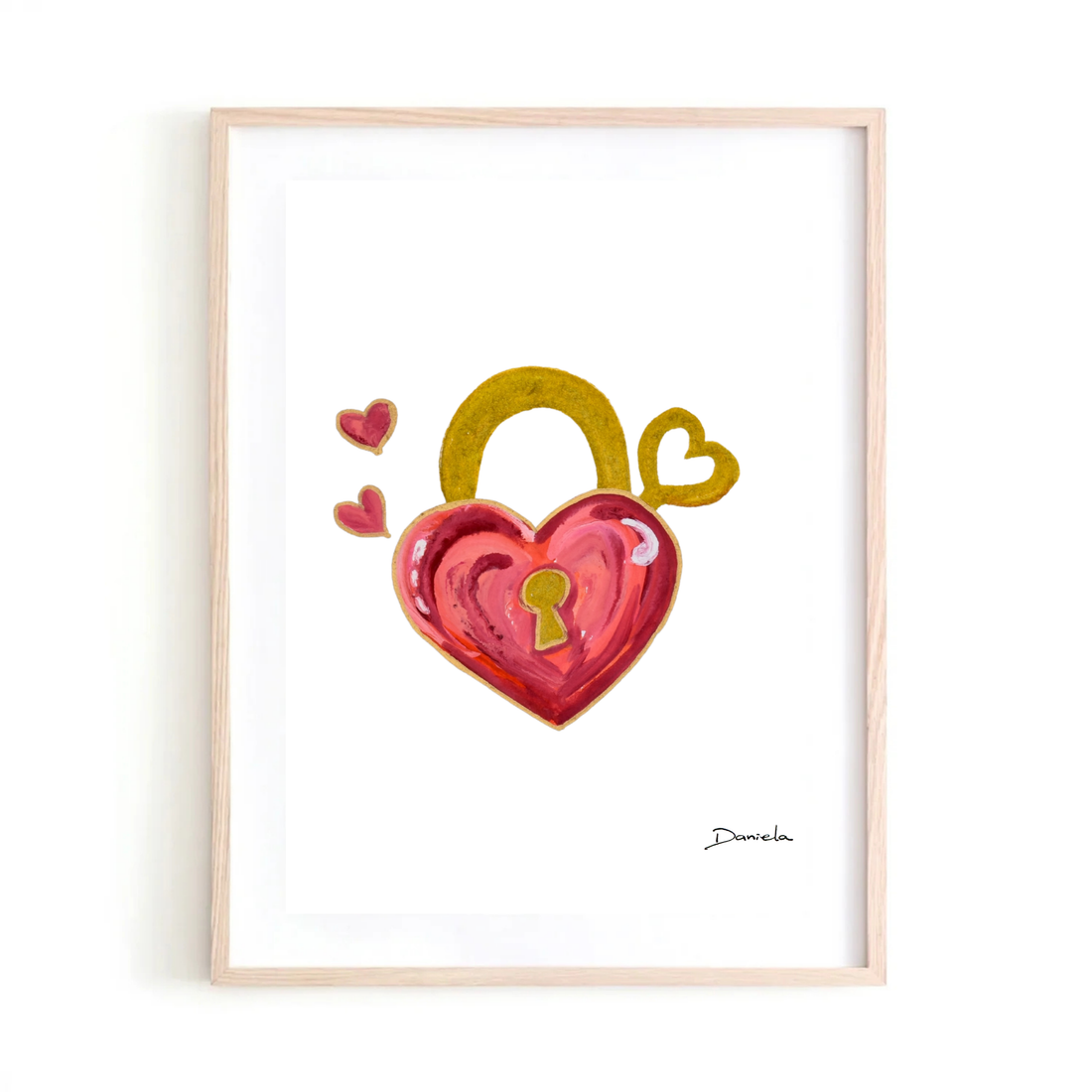 Heart Lock Art Print