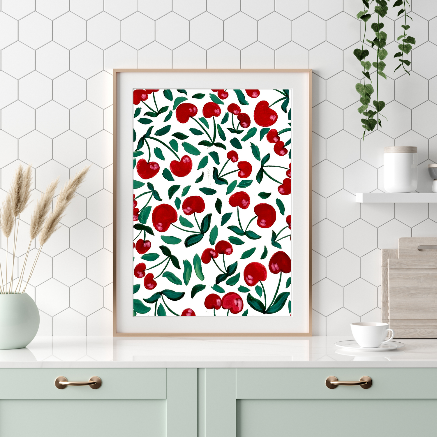 Cherries art print