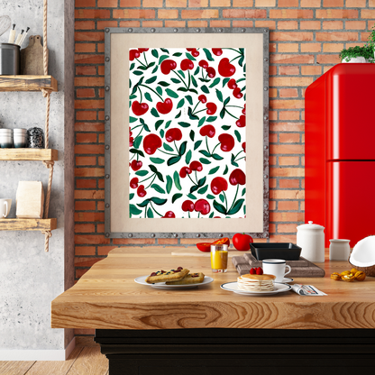 Cherries art print