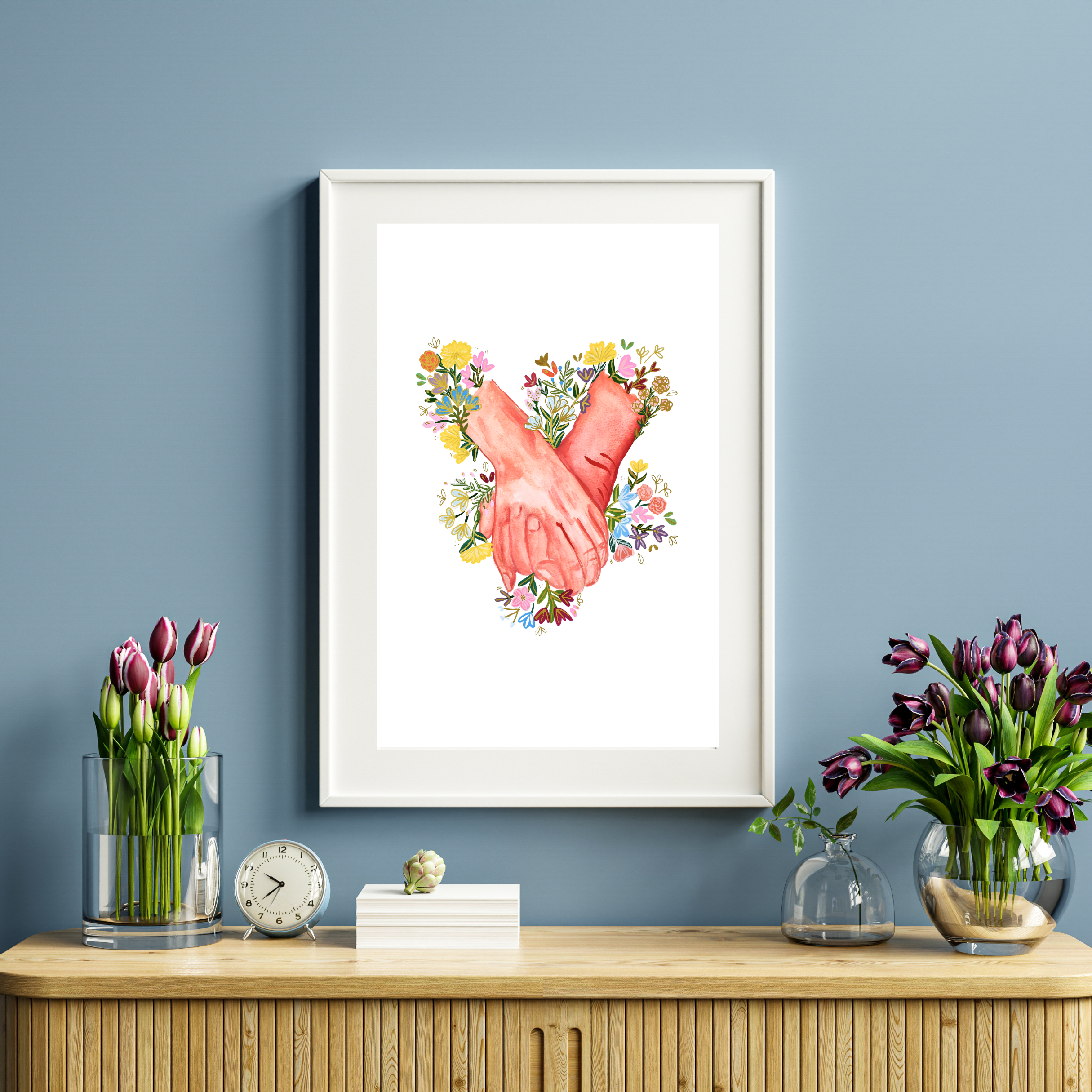 Hands art print