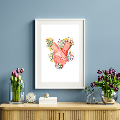 Hands art print