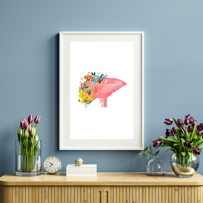 Liver art print