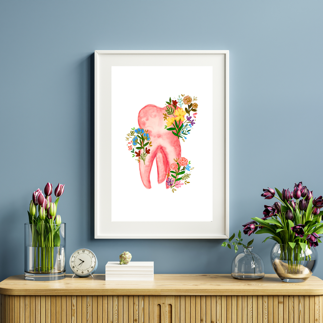 Tooth art print