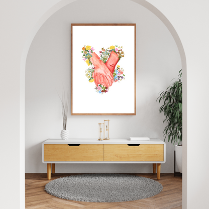 Hands art print