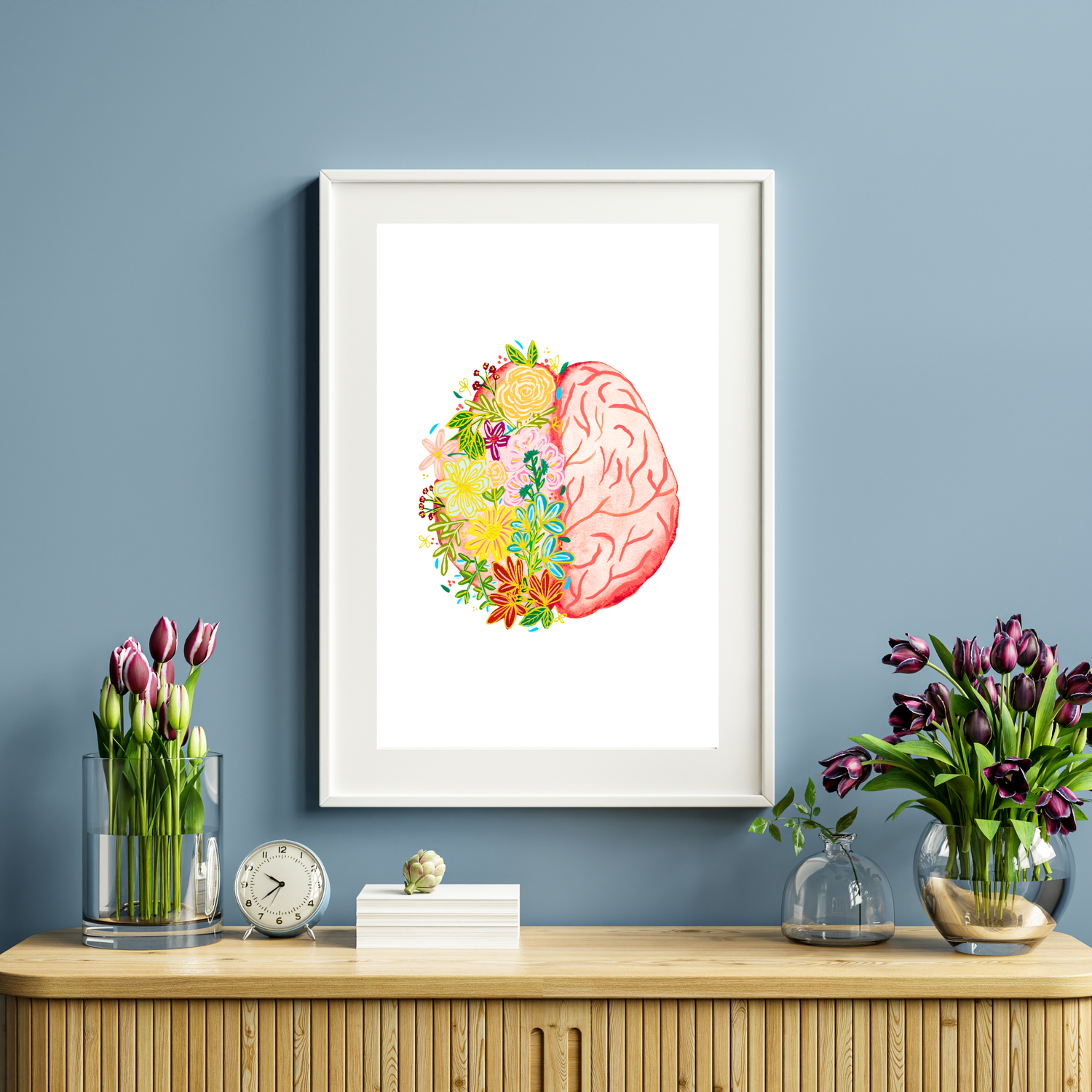 Brain art print