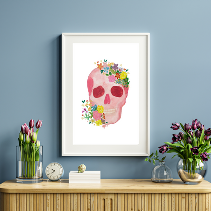 Skull art print