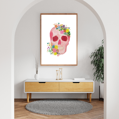 Skull art print