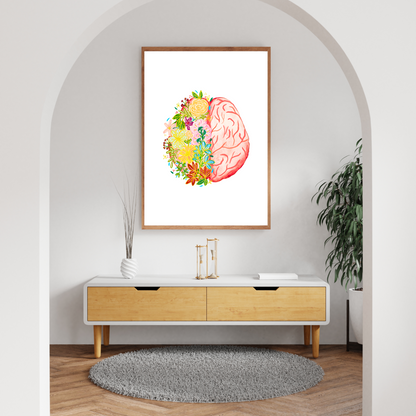 Brain art print