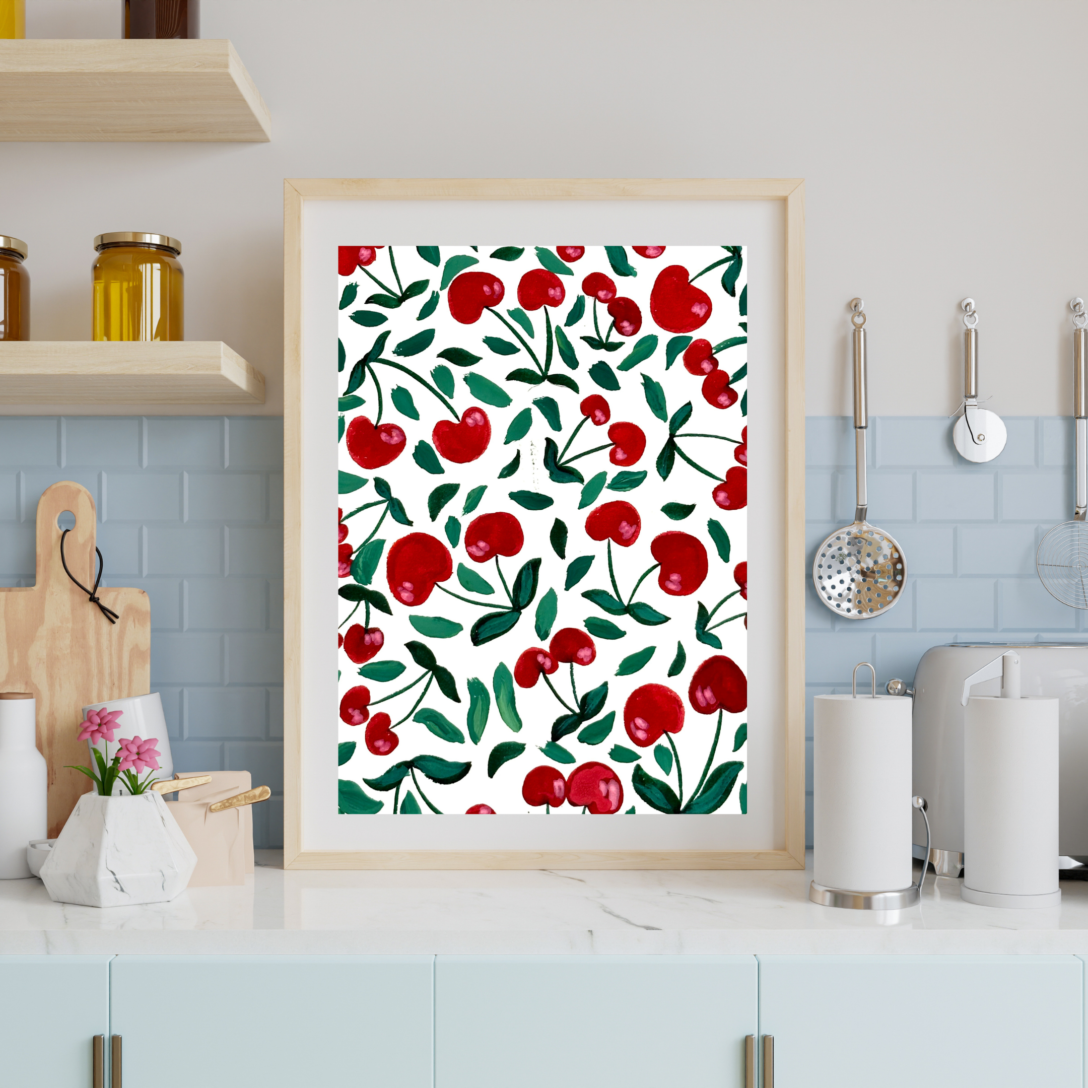 Cherries art print