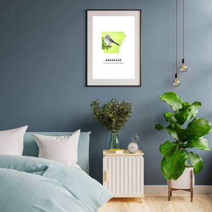 Arkansas State Bird art print