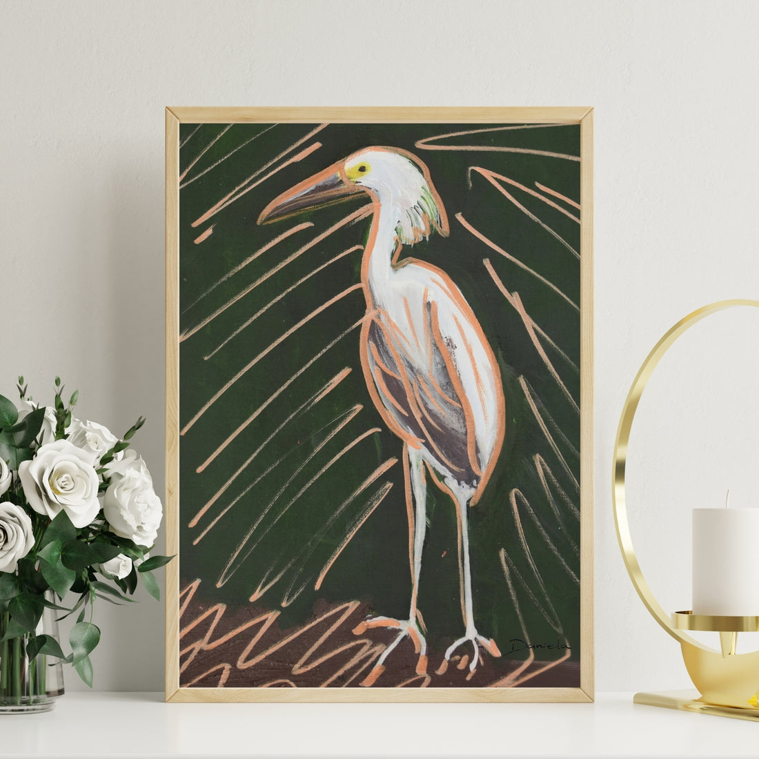 Heron Art Print