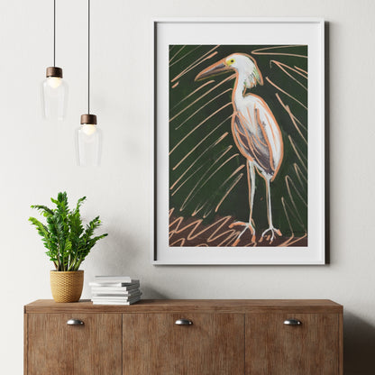 Heron Art Print