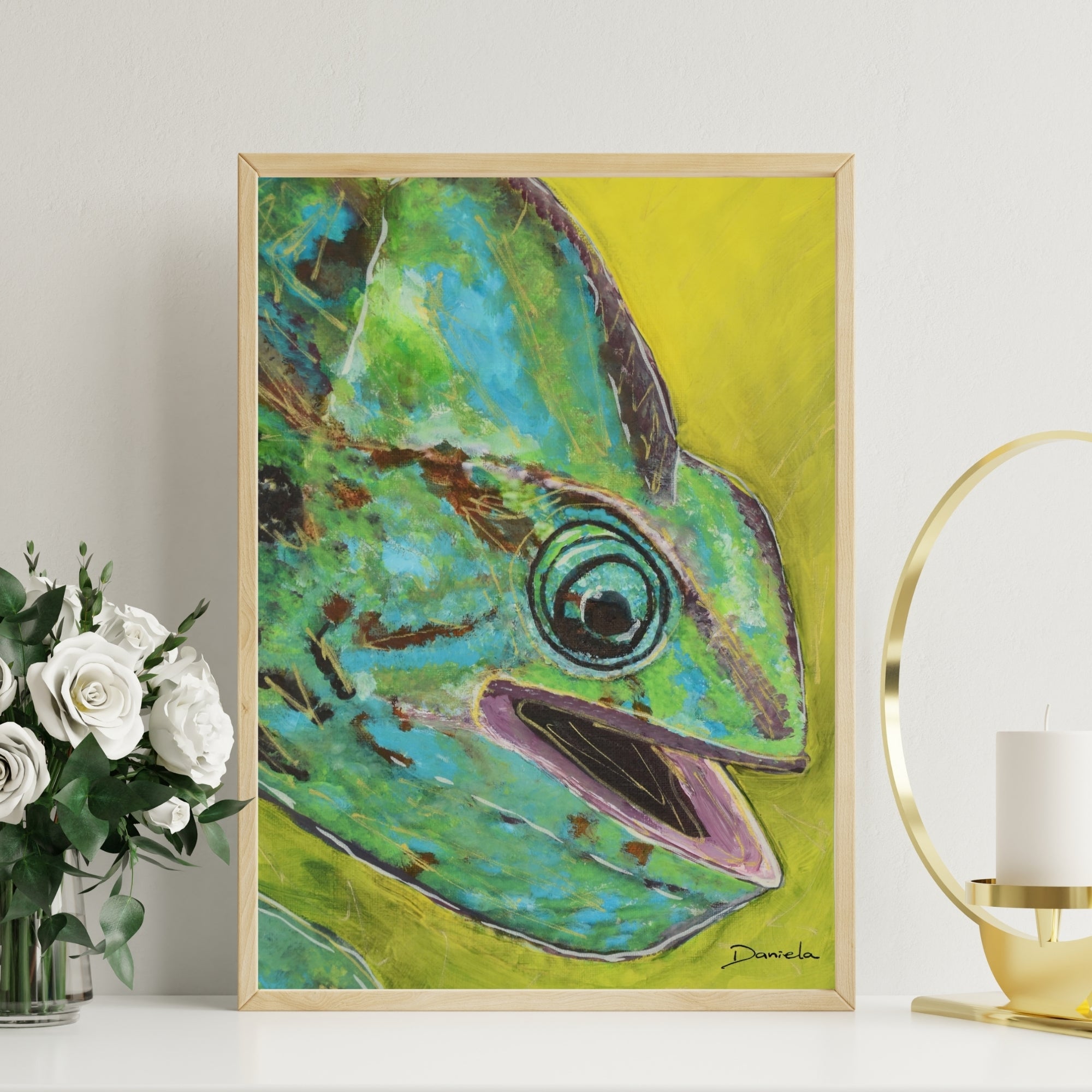 Chameleon Art Print