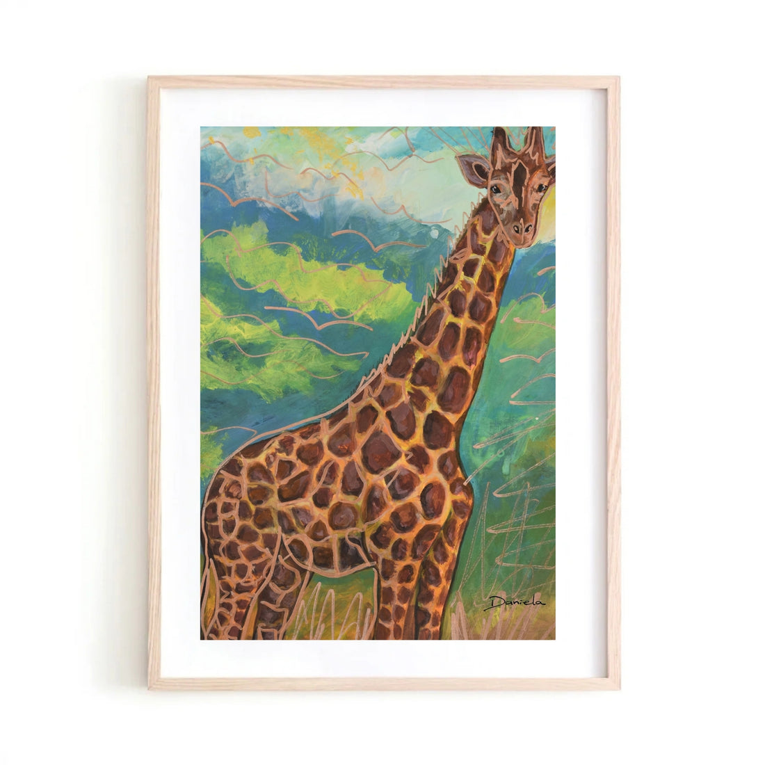 Giraffe Art Print
