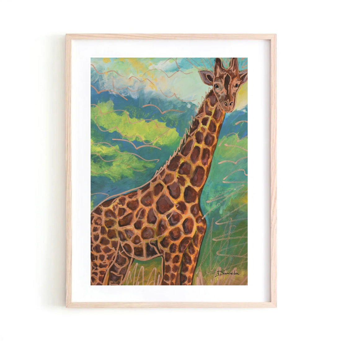 Giraffe Art Print