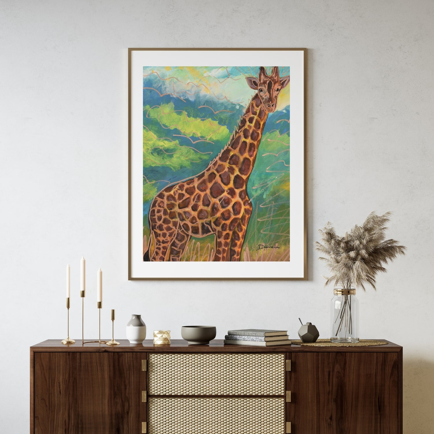 Giraffe Art Print