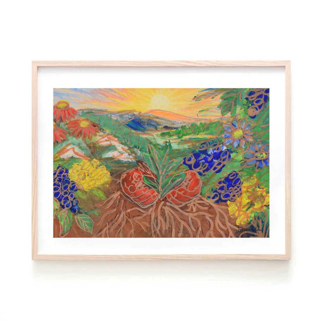 Sunset Landscape Art Print
