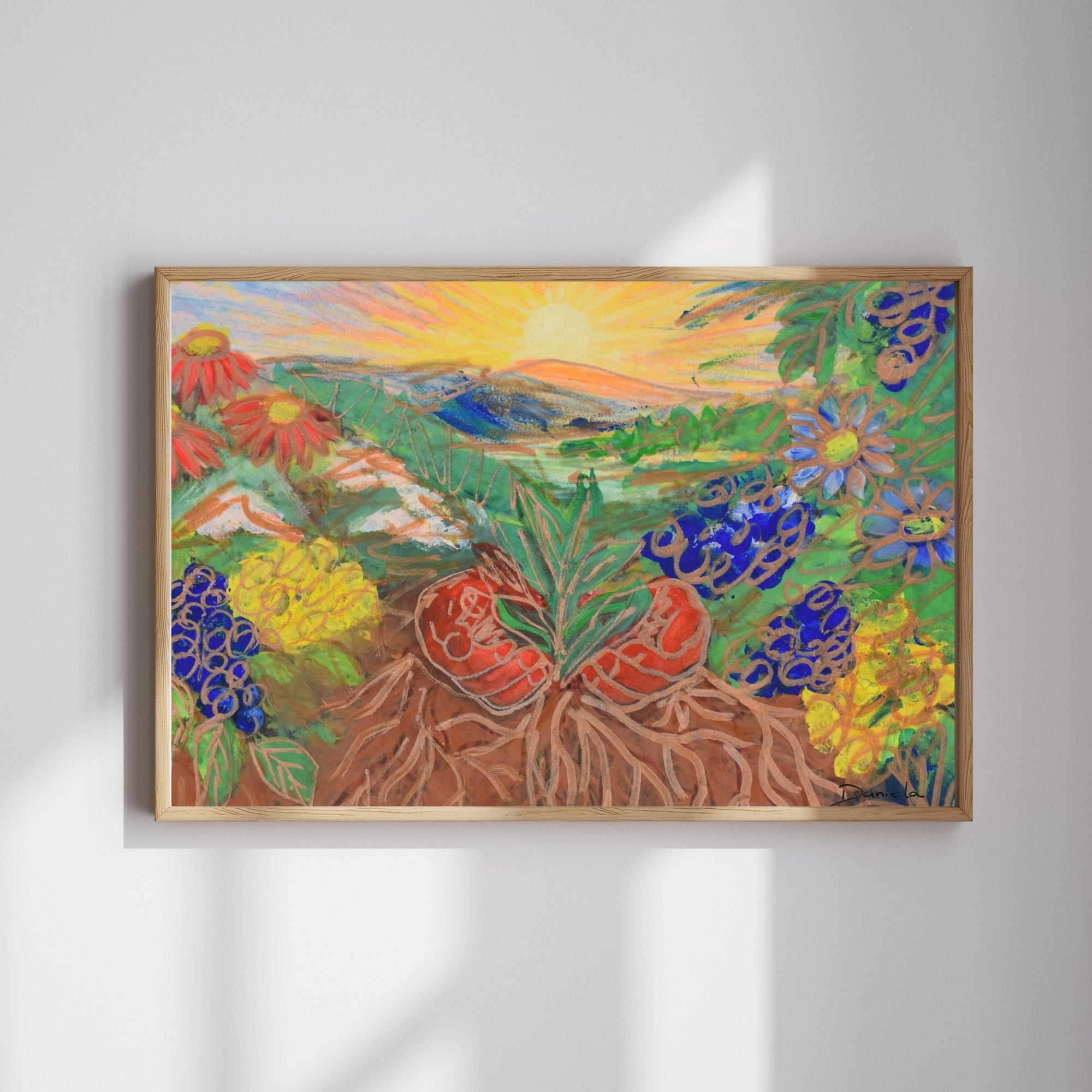 Sunset Landscape Art Print