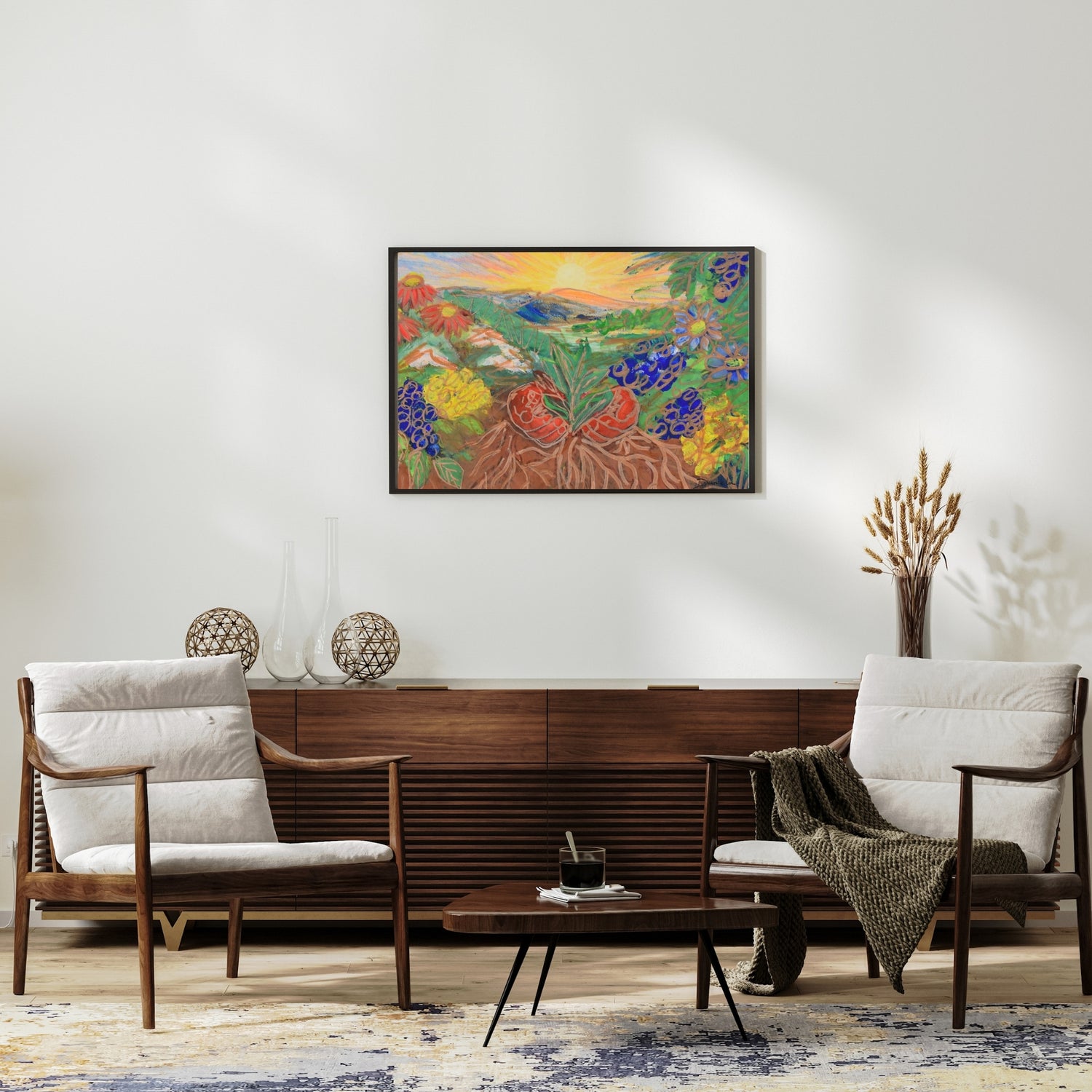 Sunset Landscape Art Print