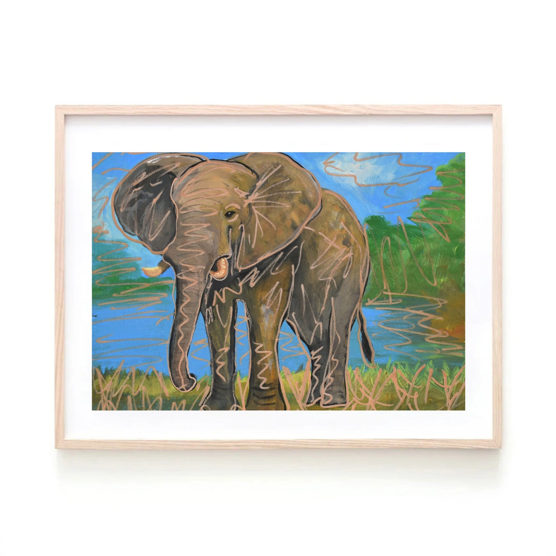 Elephant Art Print