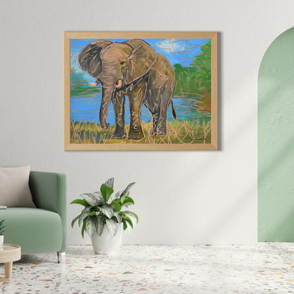Elephant Art Print