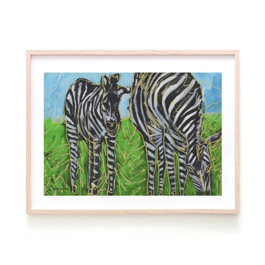 Zebras Art Print
