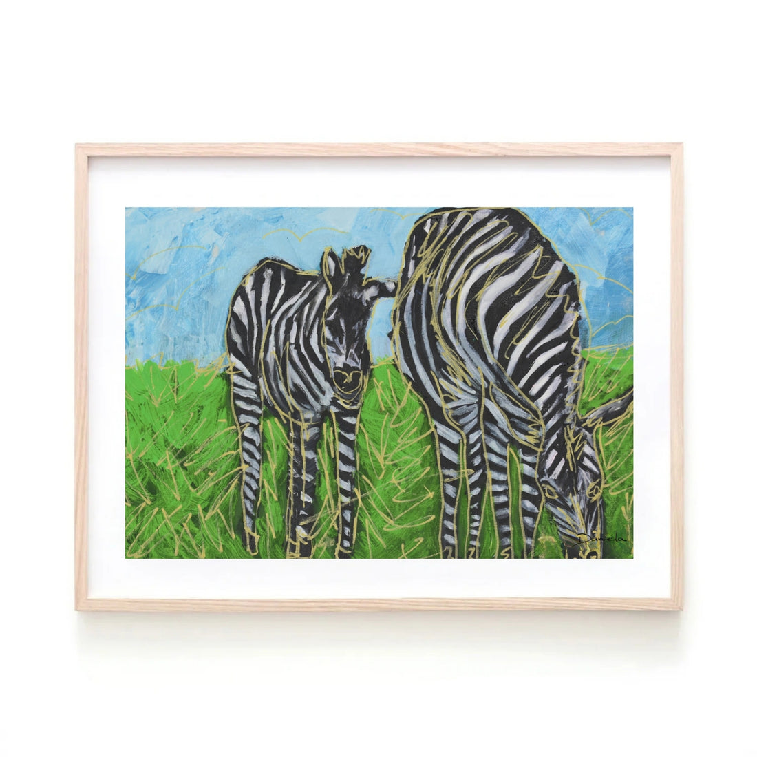 Zebras Art Print