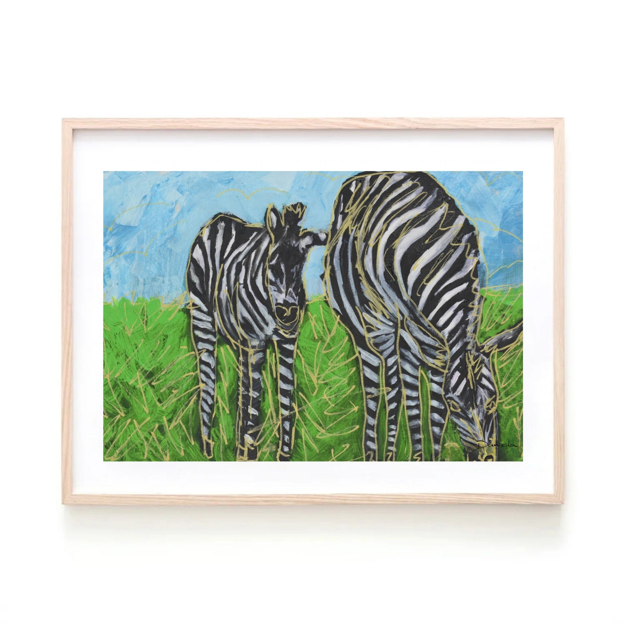 Zebras Art Print