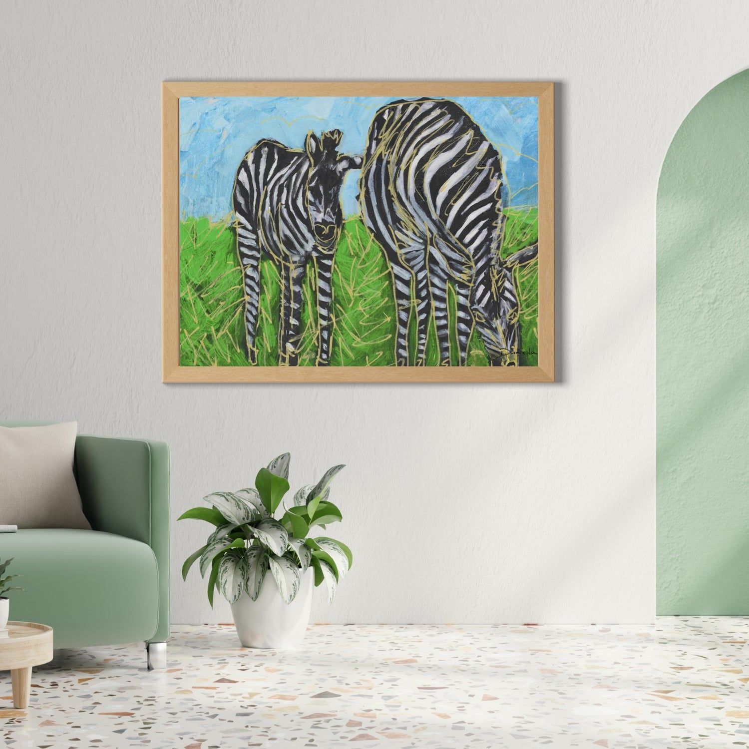 Zebras Art Print