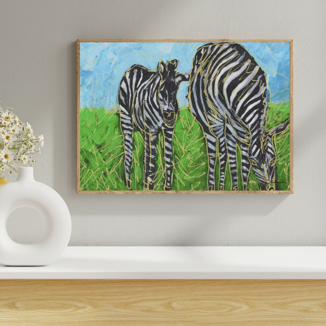 Zebras Art Print