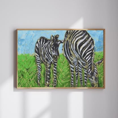 Zebras Art Print
