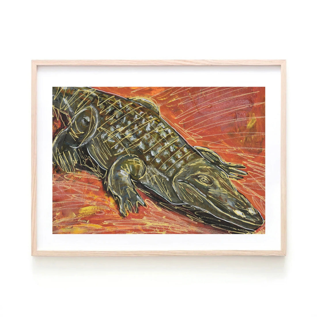 Crocodile Art Print
