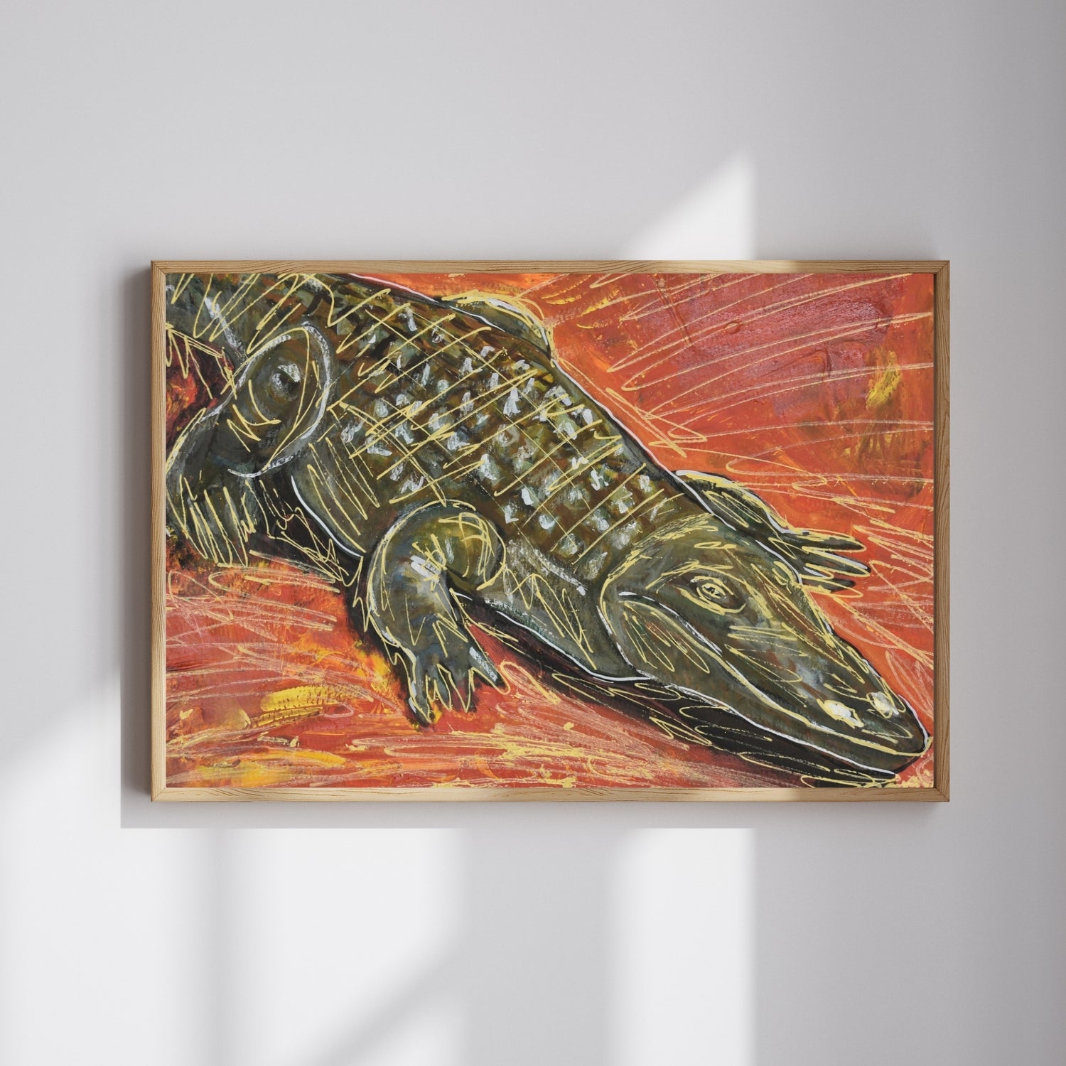 Crocodile Art Print
