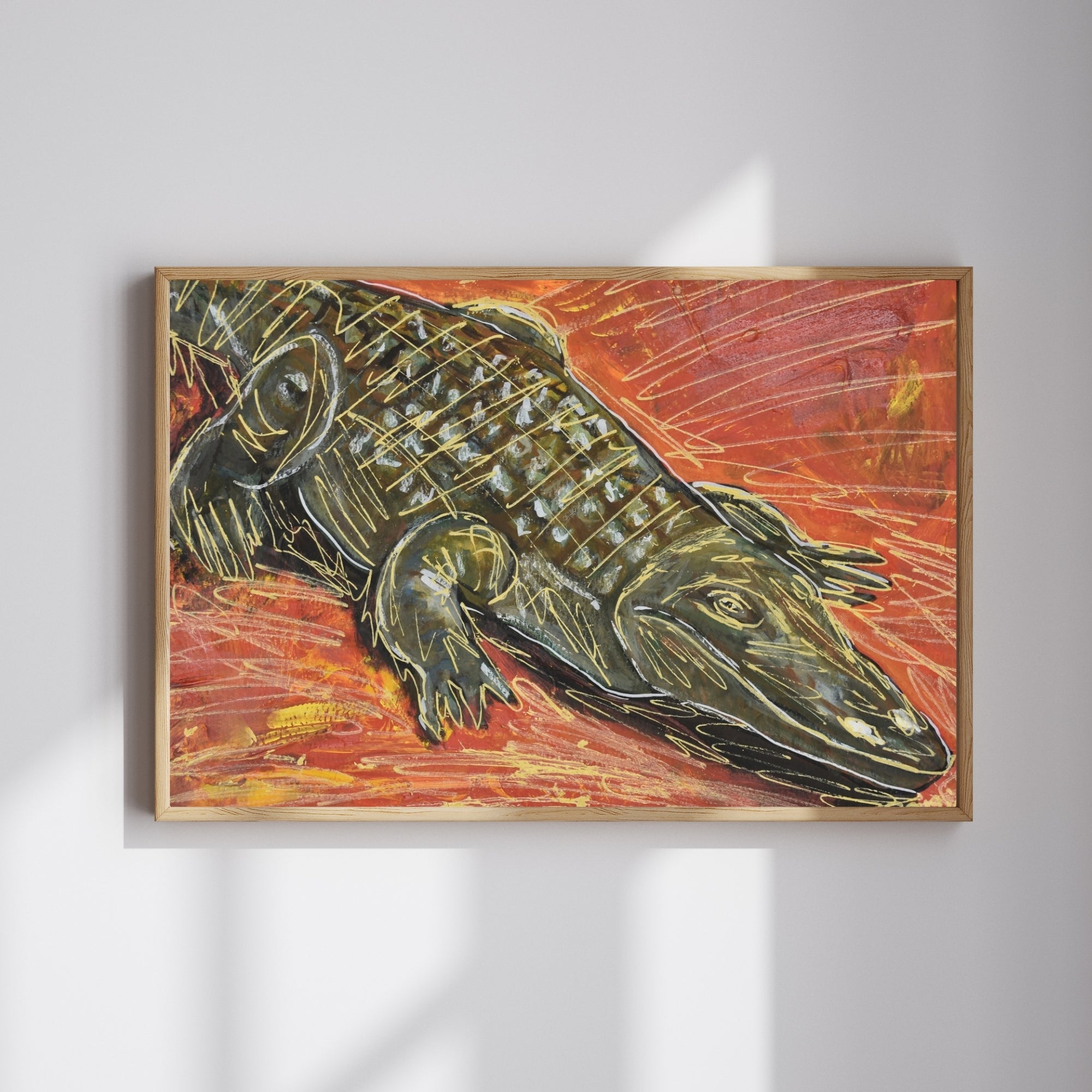 Crocodile Art Print