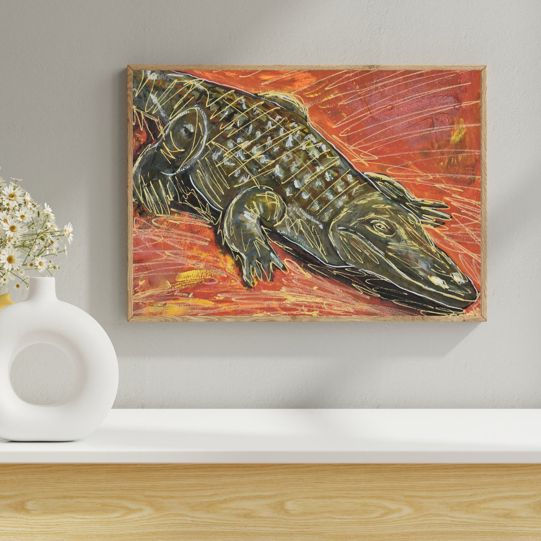 Crocodile Art Print