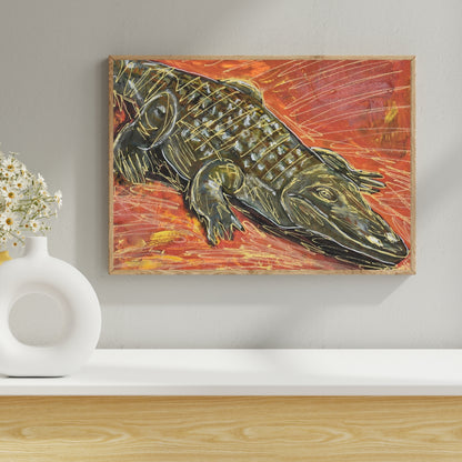 Crocodile Art Print