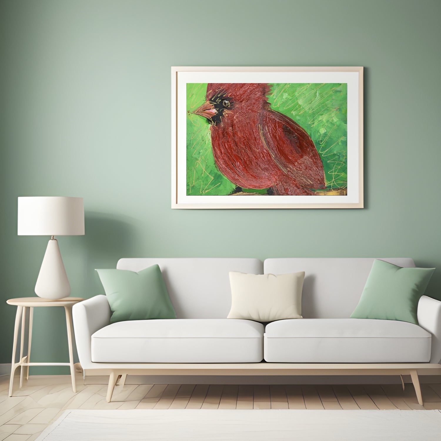 Cardinal Bird Art Print