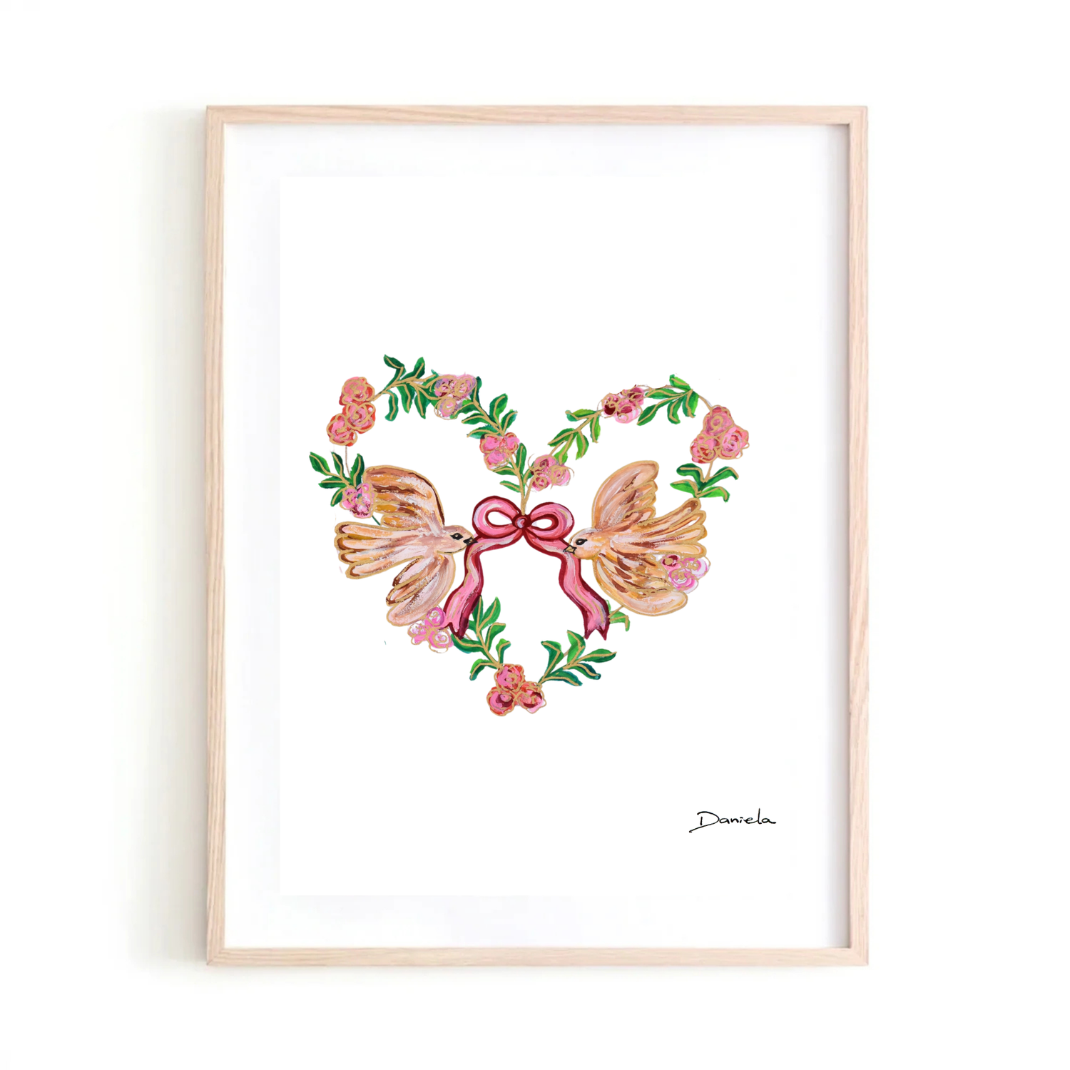 Birds of Love Art Print