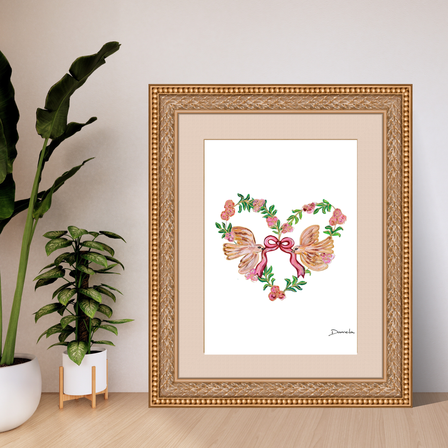 Birds of Love Art Print