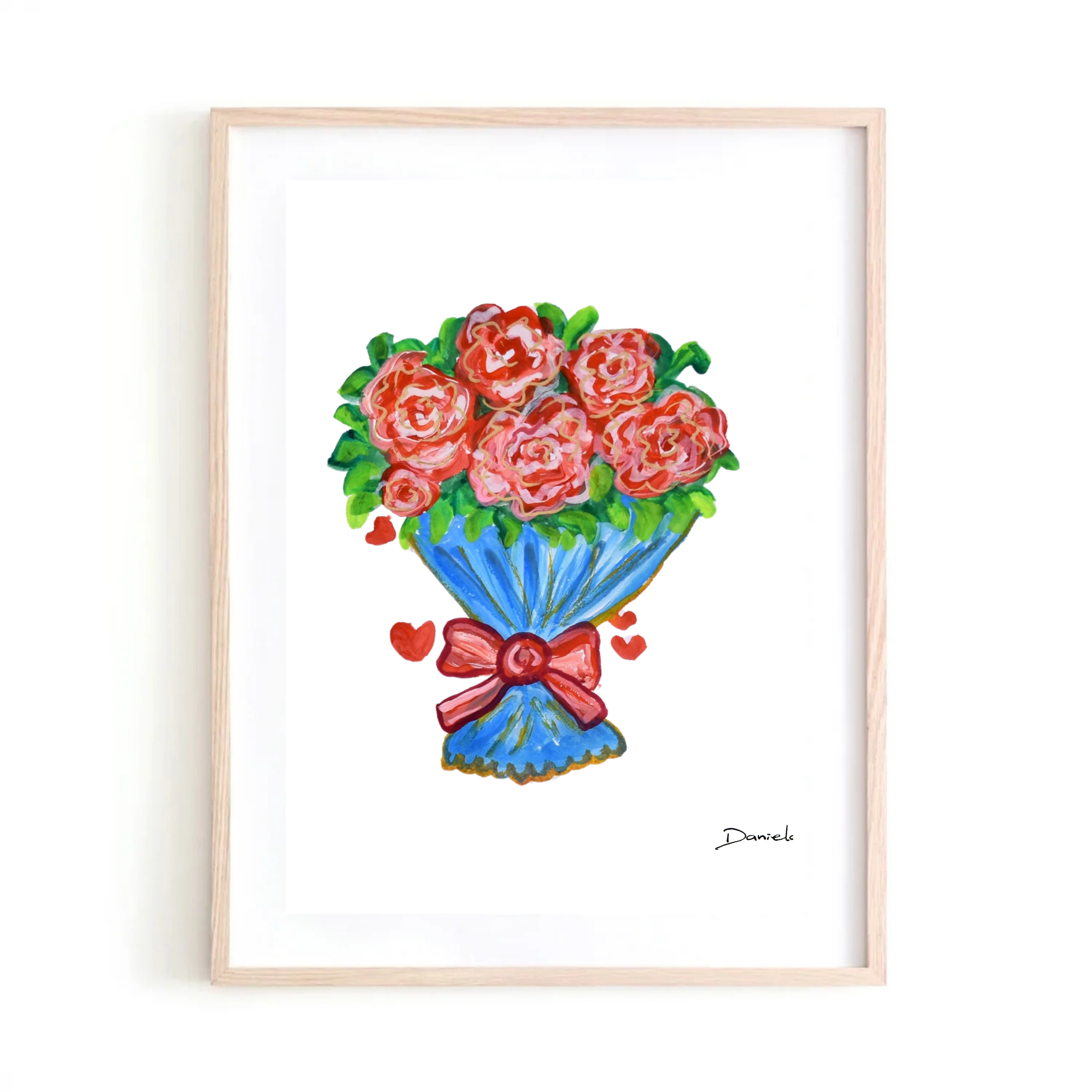 Rose Bouquet Art Print