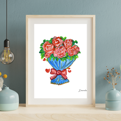 Rose Bouquet Art Print